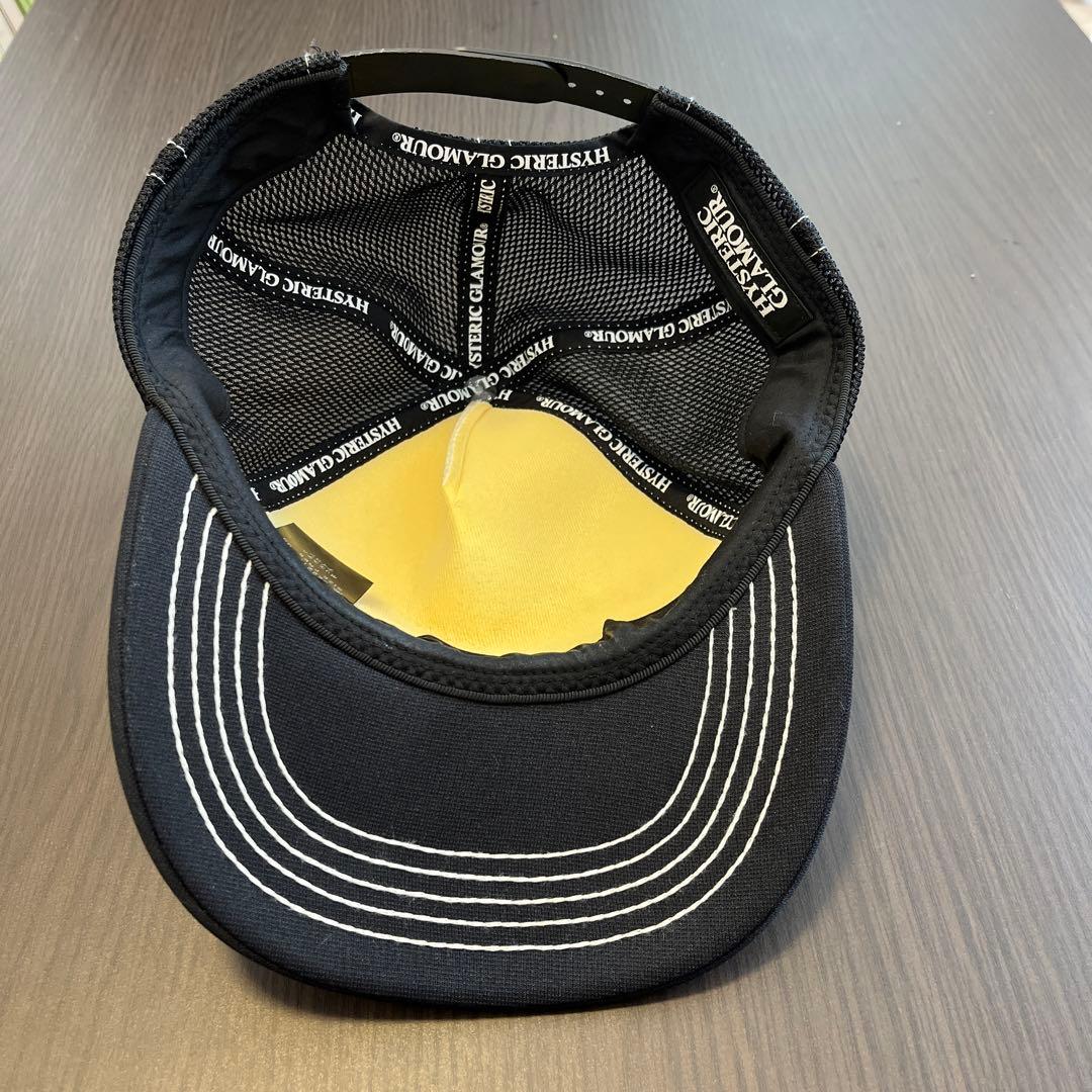 ヒステリックグラマー スピードスター メッシュキャップ ブラック