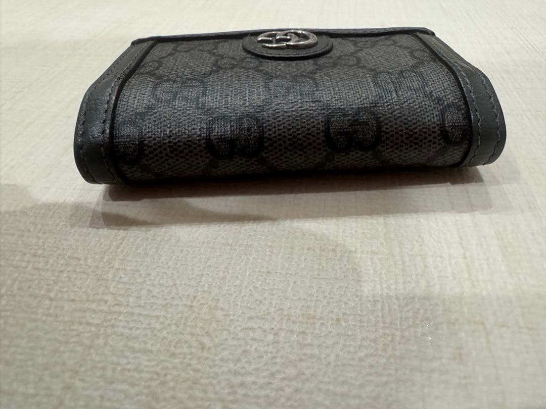 GUCCI カードケース 名刺入れ オフディア GGマーモント グレー - メルカリ