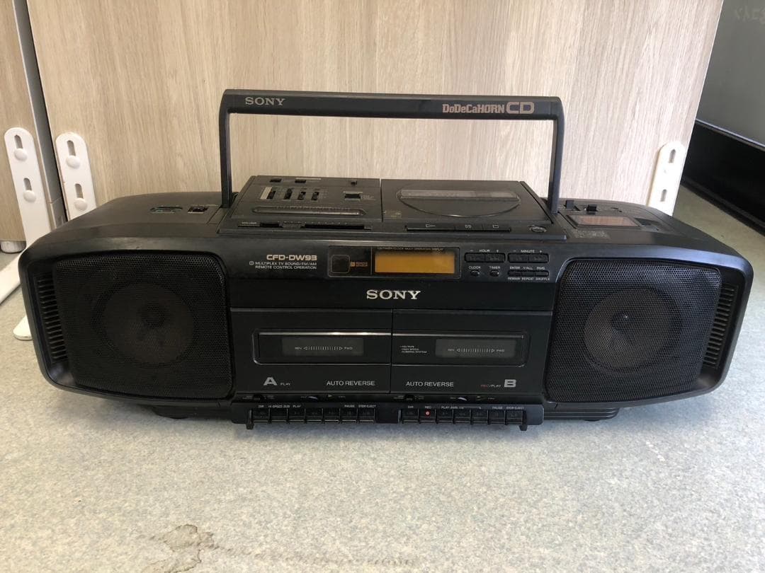 SONY バブルラジカセ CFD-DW93 FM AM ラジオ CD プレーヤー - メルカリ