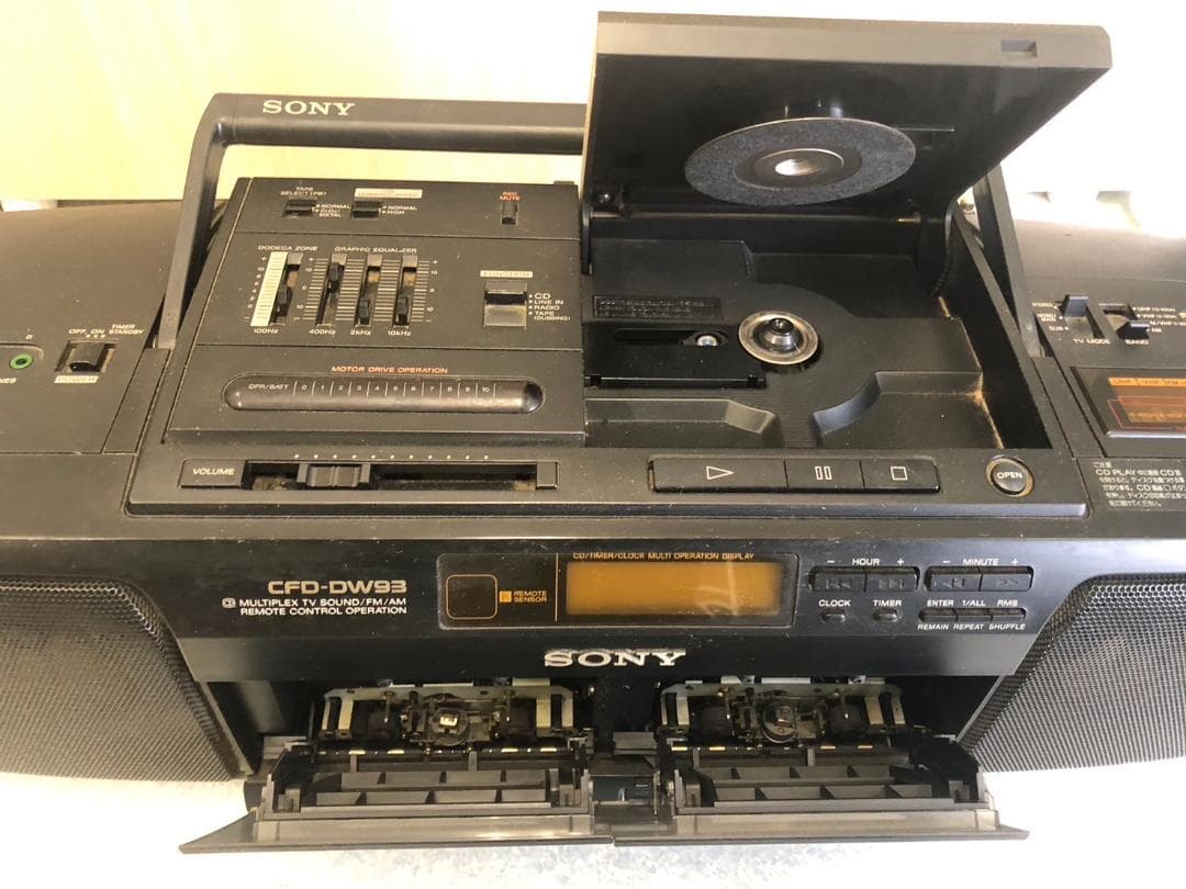 SONY バブルラジカセ CFD-DW93 FM AM ラジオ CD プレーヤー - メルカリ