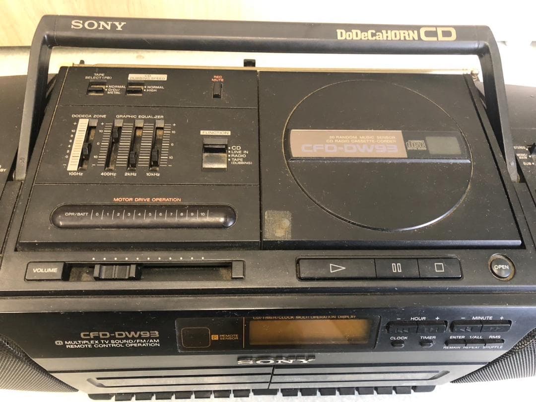 SONY バブルラジカセ CFD-DW93 FM AM ラジオ CD プレーヤー - メルカリ