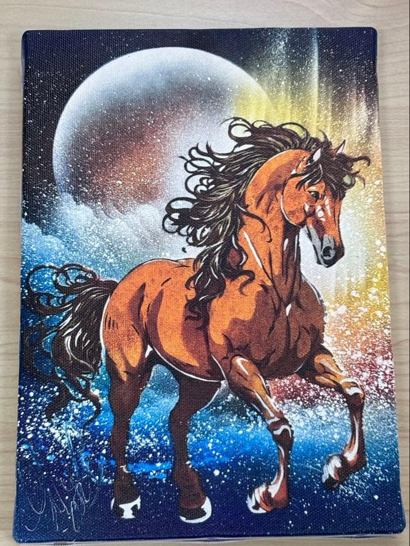 スプレーアートエデン 梅ちゃん 馬 絵 - メルカリ