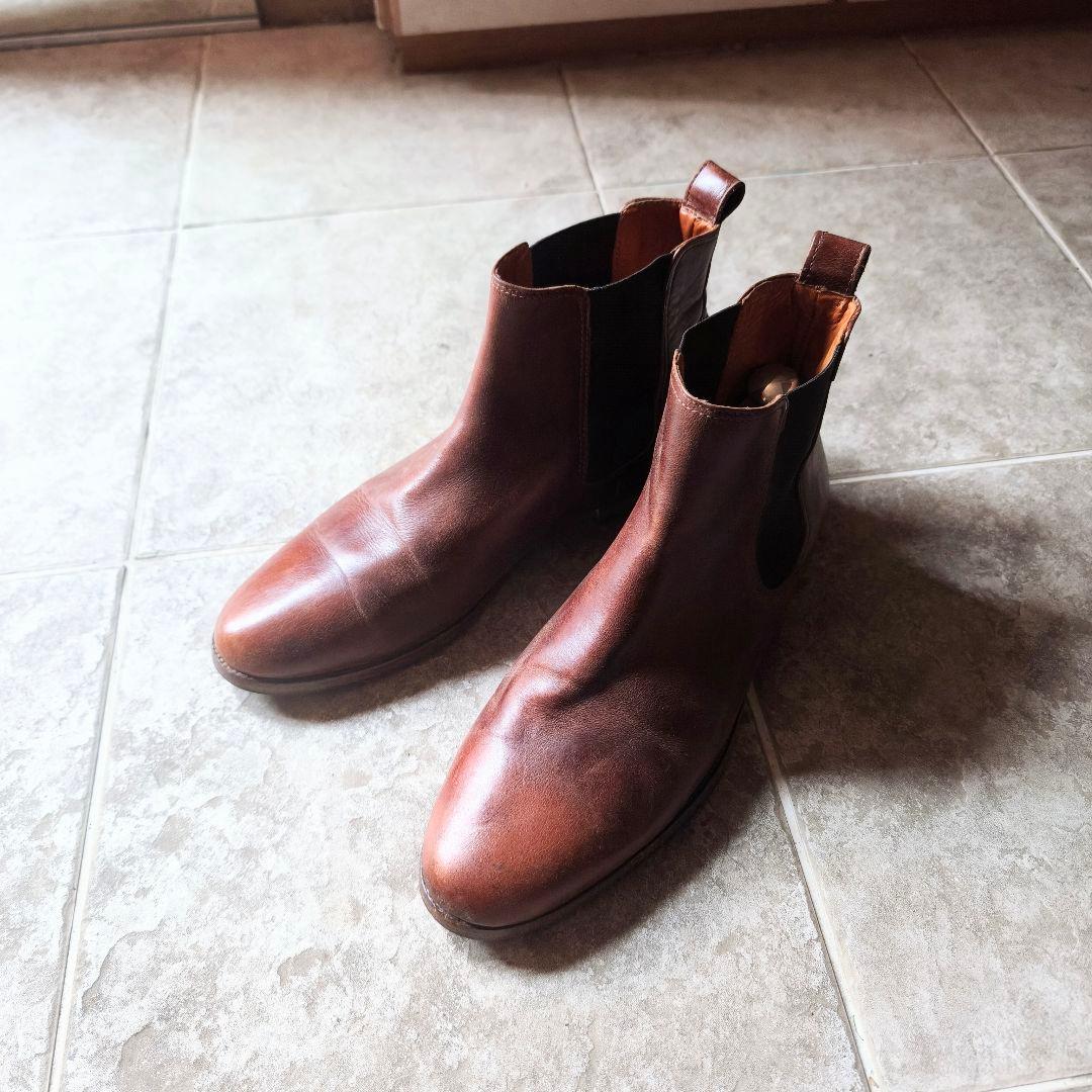 フランス bobbies サイドゴアブーツ 43 - メルカリ