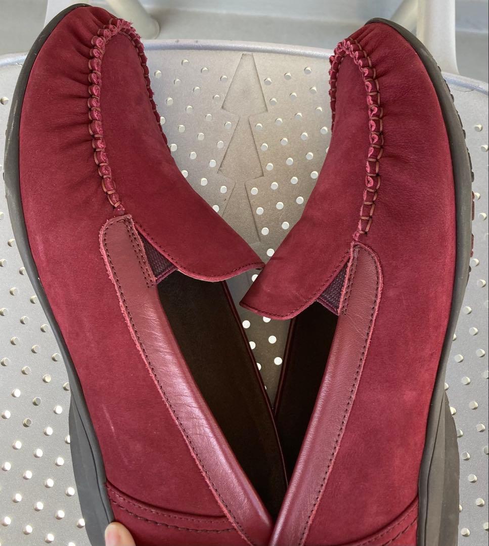 Pedala ペダラローファー スリッポン モカシン ワインレッド 23.5cm