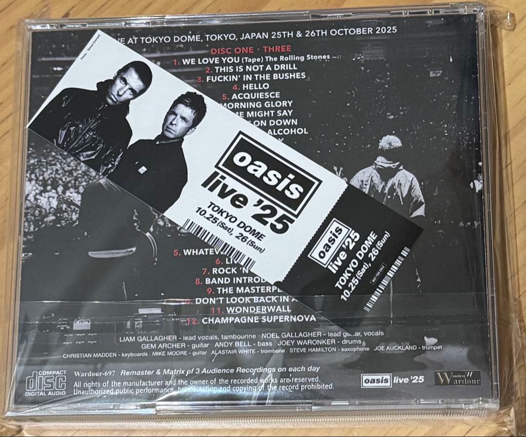 oasis オアシス DEFINITIVE TOKYO DOME 2025 - メルカリ