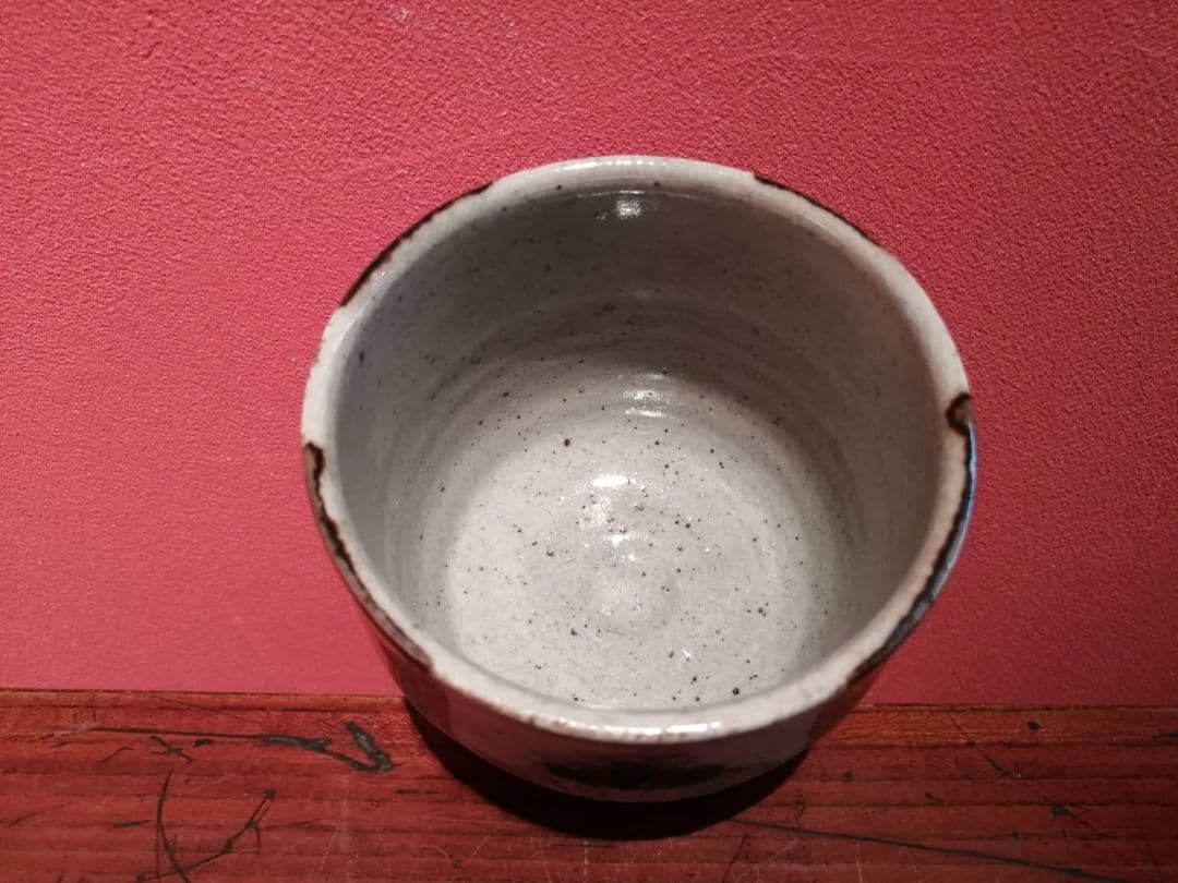 浜田友緒・作 赤絵茶碗（初窯作品） 共箱・略歴栞付き - メルカリ