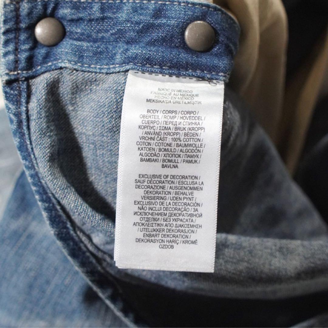 2022年製 加工《RRL》オーバーオール(XS)ボタンフライ デニム 縦落ち