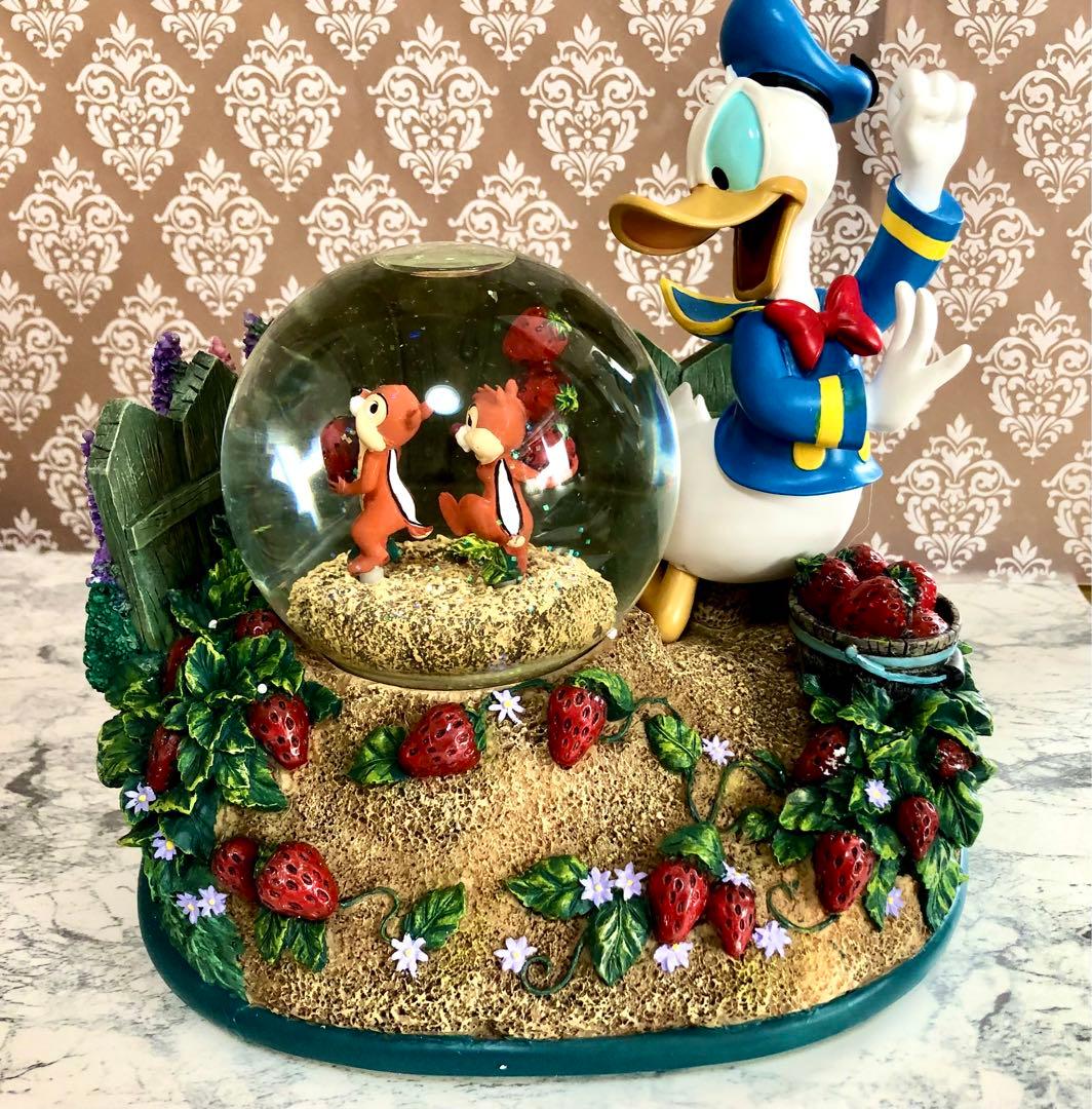 ディズニー チップ＆デール ドナルド スノードーム 置物 オブジェ