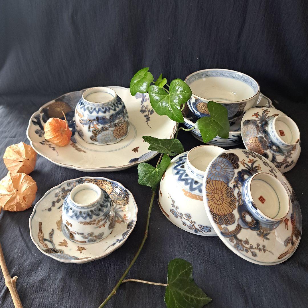 ご成約者様専用」です。 古伊万里色絵金彩皿 7種類1セット 骨董