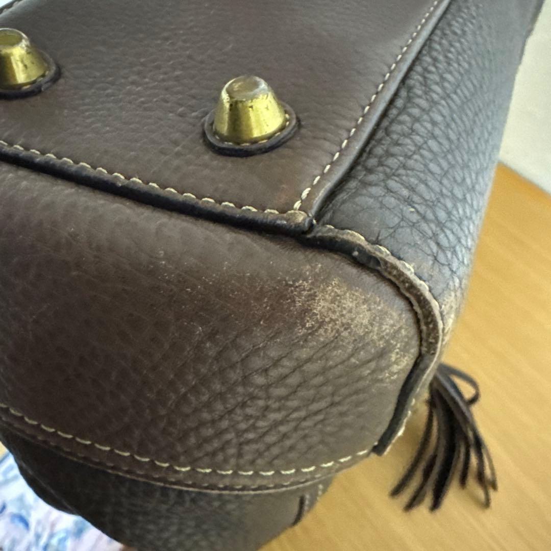 COACH コーチ トート ハンドバッグ キャリーオール レザー ブラウン A4