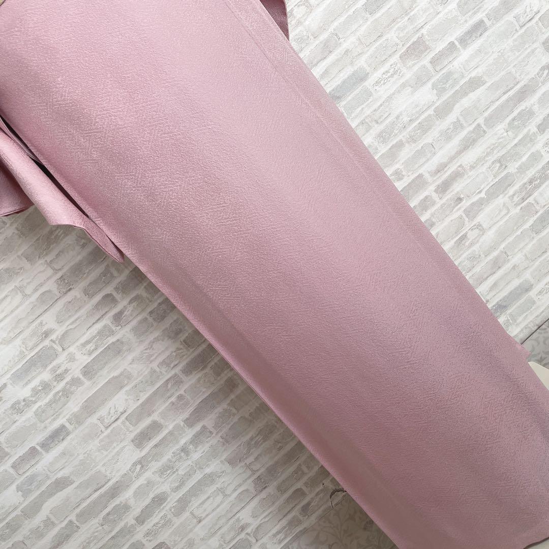 色無地 フルセット 三つ葉竜胆 紗綾形地紋 東京ますいわ屋 シンプル