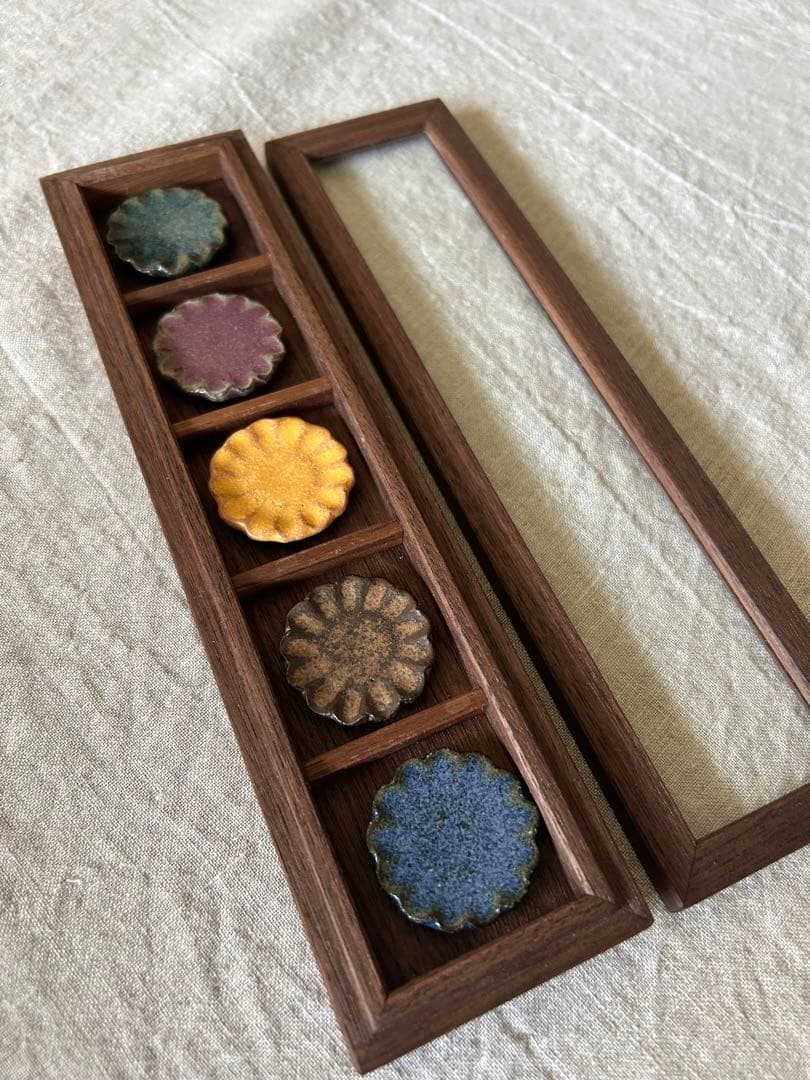 お値下げ‼️新品未使用◆小澤基晴さん 箸置き 輪花希少入手困難