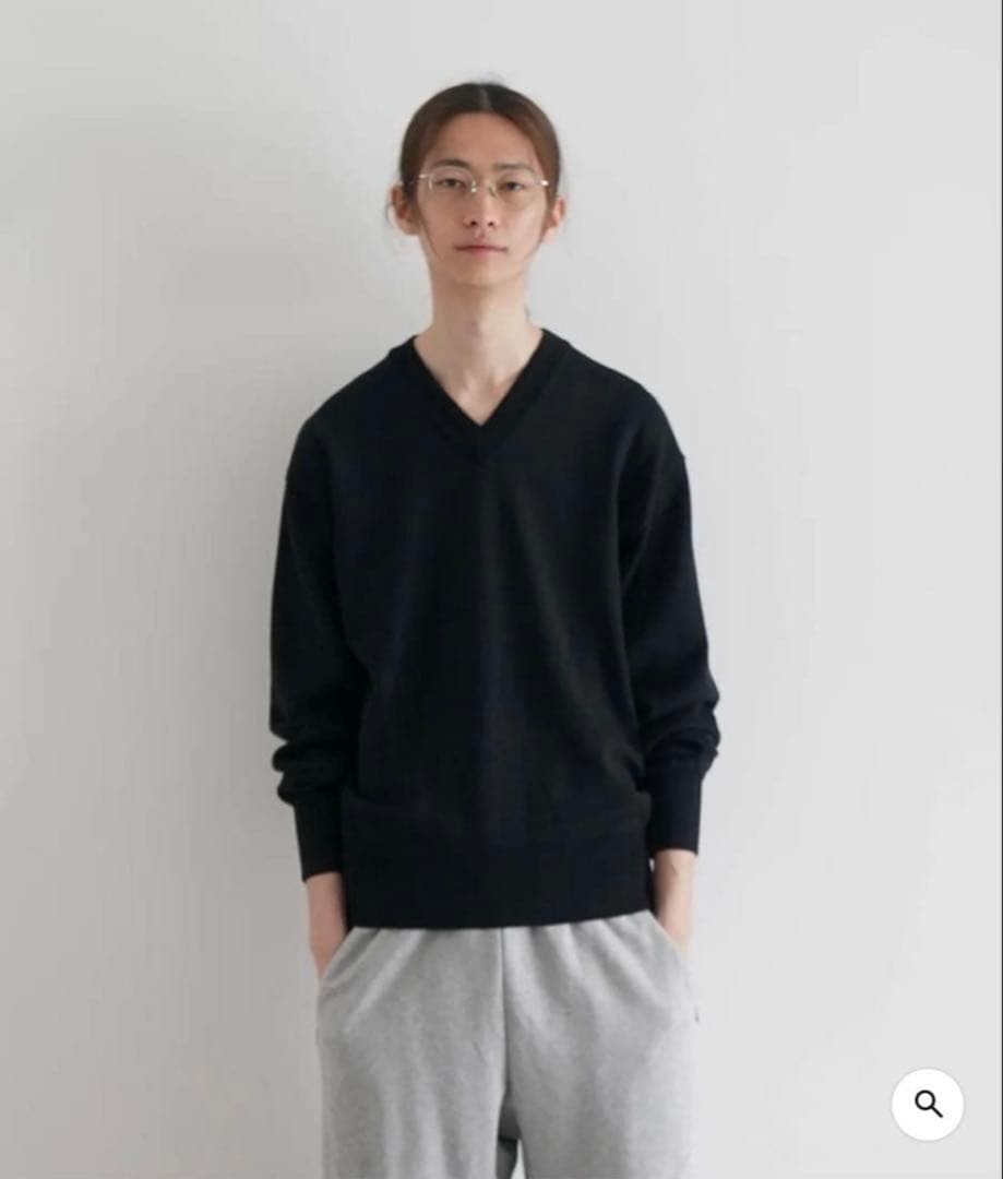 KAIKO vネックニット サイズ1 KAIKO(カイコー) KAIKO V NECK SWEATERニット ブラウン サイズ 2