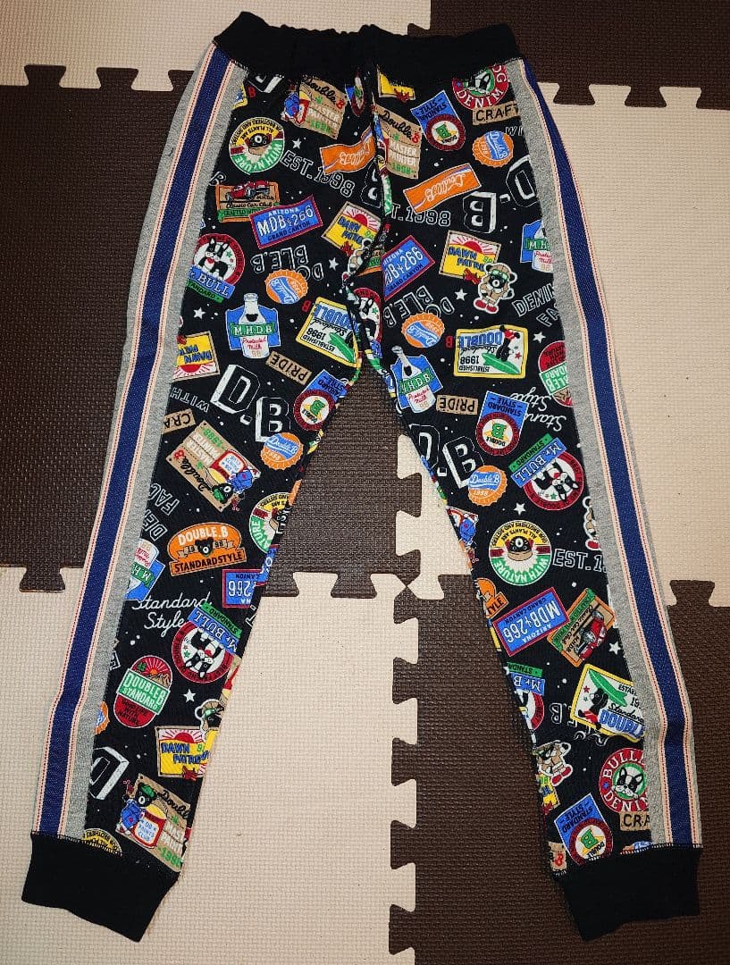 ダブルビー■カラフルパッチワーク風ロングパンツ■サイズ130 カラフルパッチワークデニムパンツ | ワンダフル商会