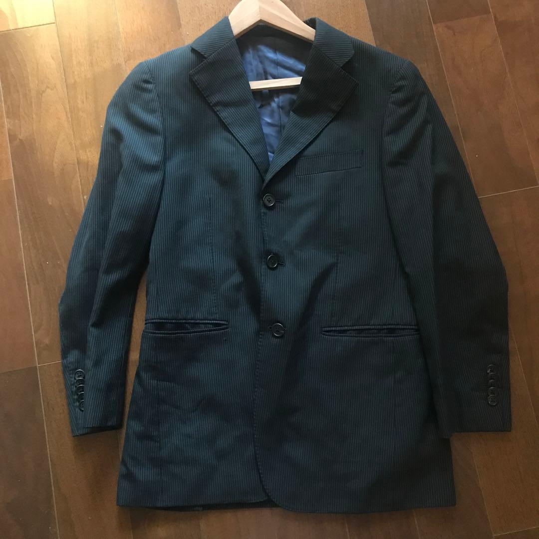 Paul Smith ネイビー ストライプ ビジネスジャケット - メルカリ