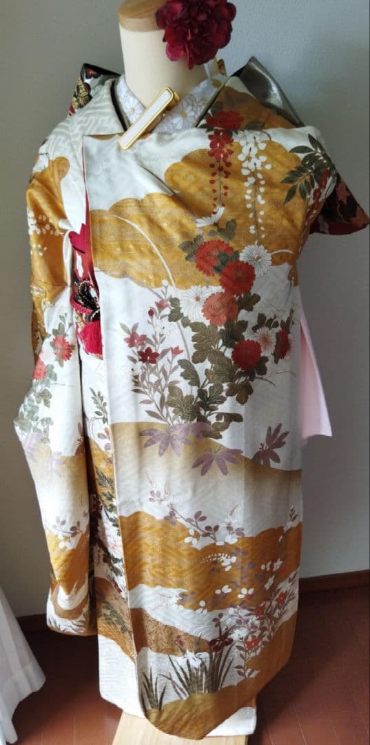 よっこ様 423.振袖7点セット正絹 フルセット 成人式 - メルカリ