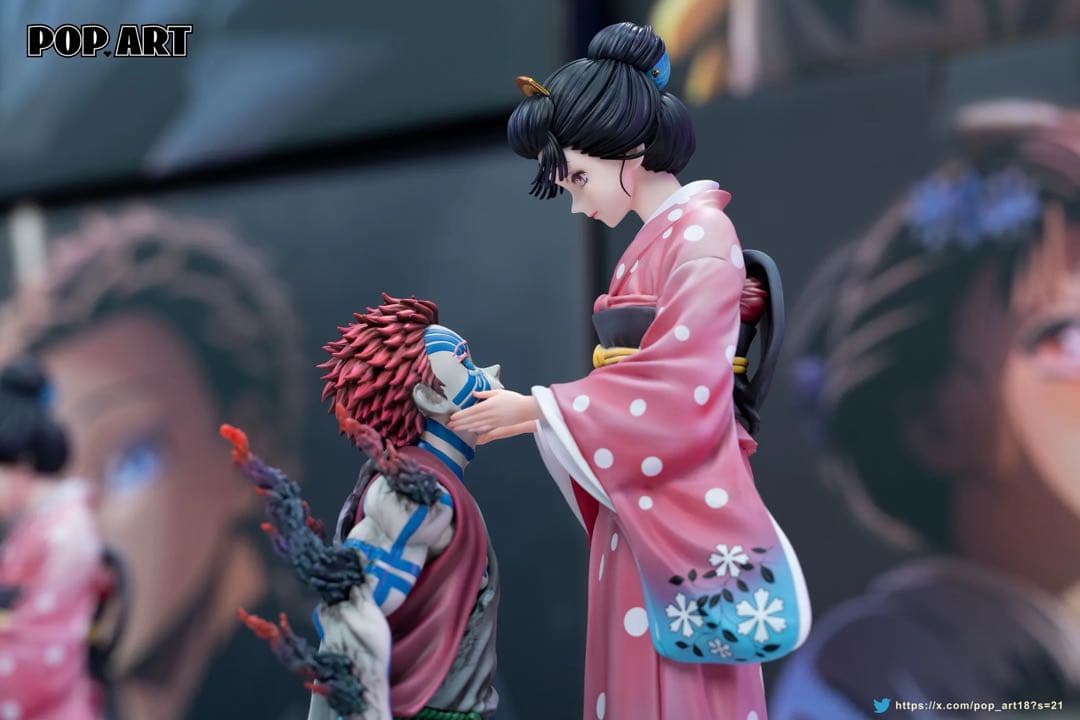 鬼滅の刃 猗窩座と恋雪 ガレージキット フィギュア 完成品 - メルカリ