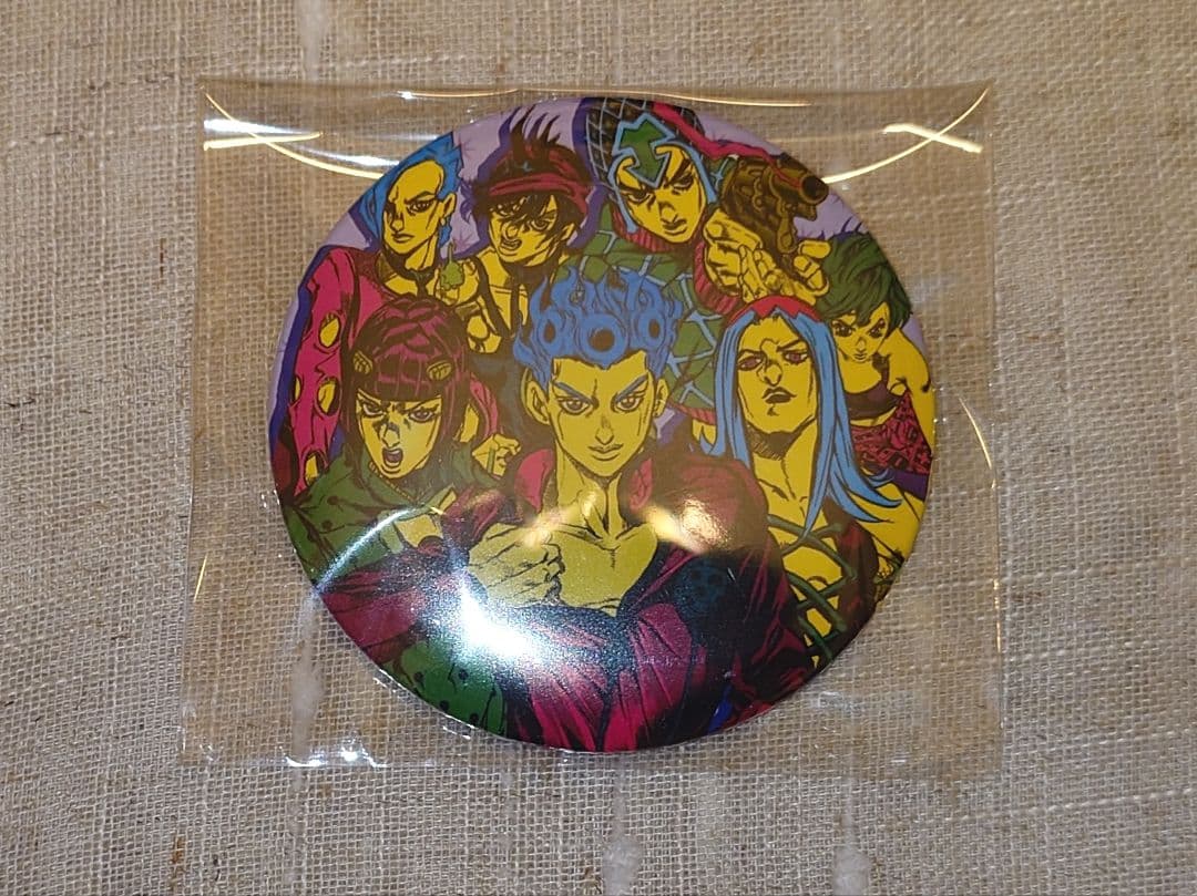 原画展 ジョジョの奇妙な冒険 5部 黄金の風 缶バッチ ブチャラテチーム