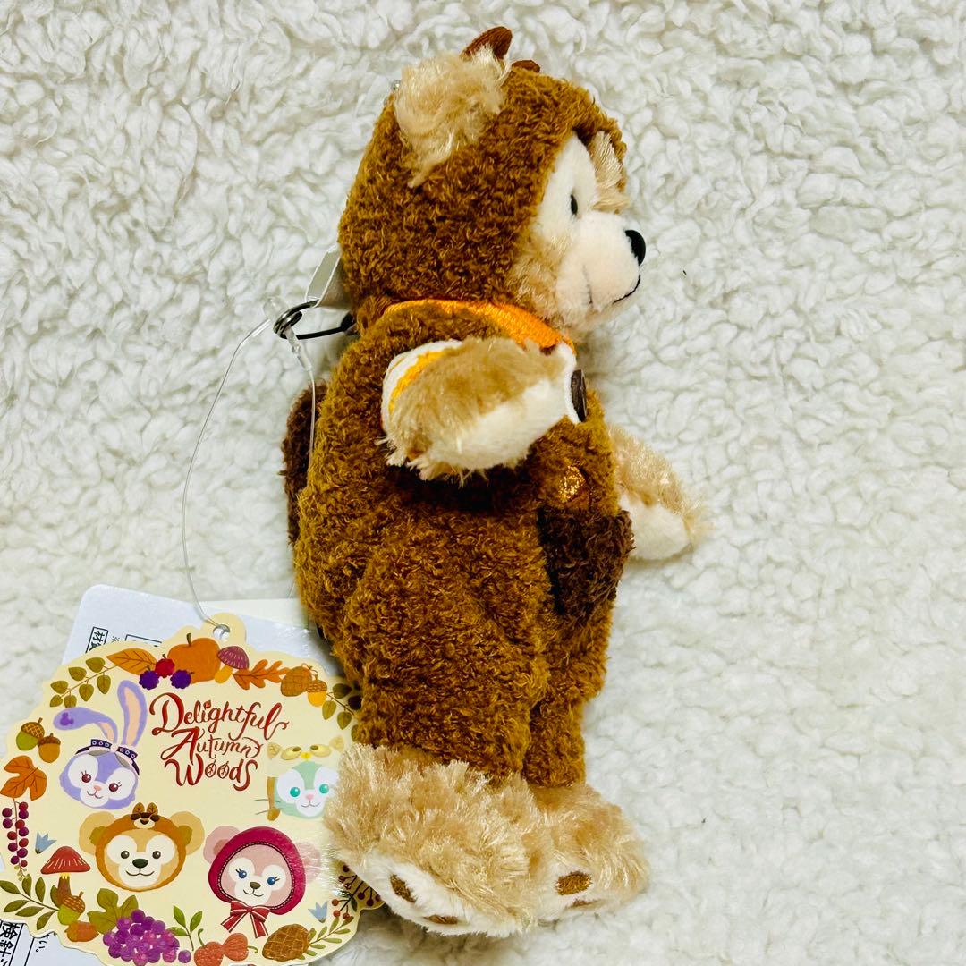 タグ付き】ディズニー ダッフィー 秋のぼうけん ぬいぐるみバッジ ぬいば