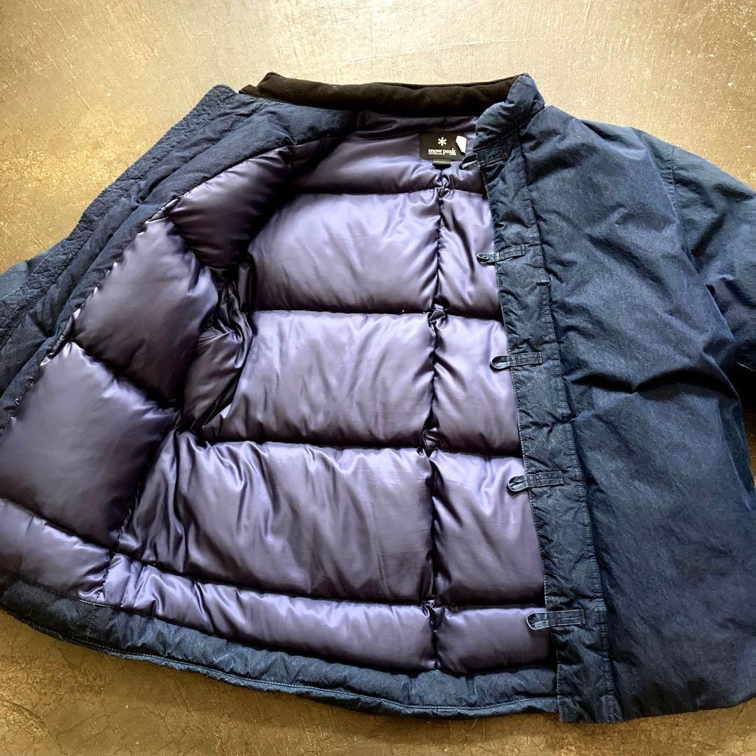 スノーピーク チャイナダウンジャケット 日本製インディゴ - メルカリ