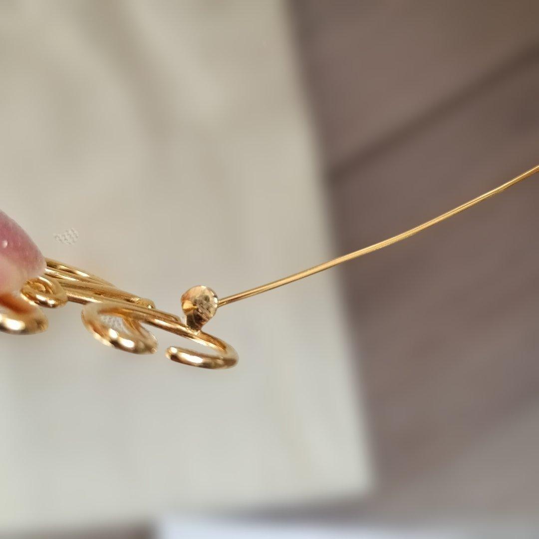 LOEWE 金色 ロエベブローチ ポーチ付き 入学式ブローチ 卒業式ブローチ