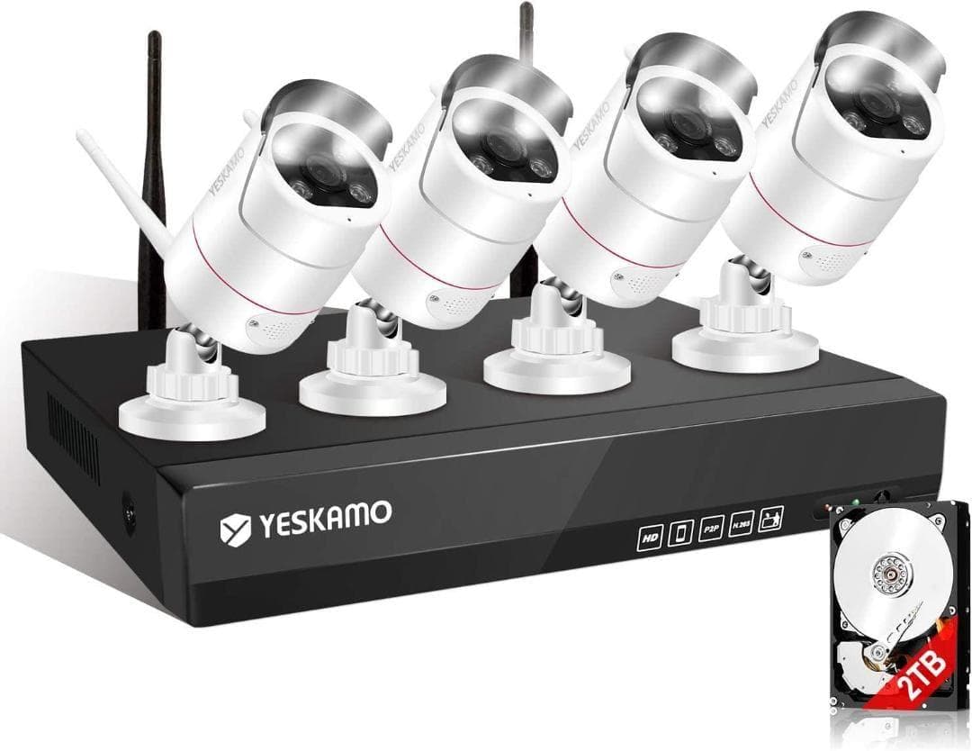 防犯カメラ ワイヤレス 屋外 wifi 広角 AI人体検知 防犯カメラ 屋外 家庭用 高画質 wifi 広角 800万画素 ワイヤレス 屋外