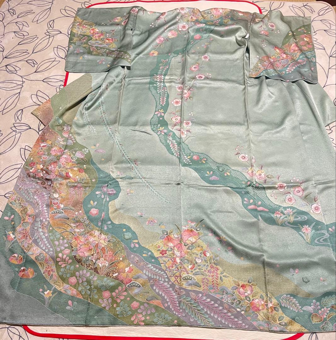訪問着フルセット 辻ヶ花 絞り 金彩 正絹 ガード加工済み - メルカリ