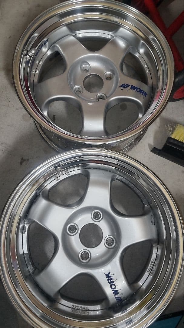 WORK MEISTER S1 15inch 7.5J+4 PCD100 2本