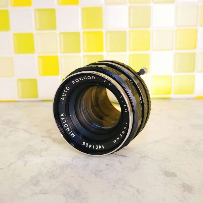 MINOLTA ROKKOR−PF 55mm f1.8 単焦点 レンズ - メルカリ