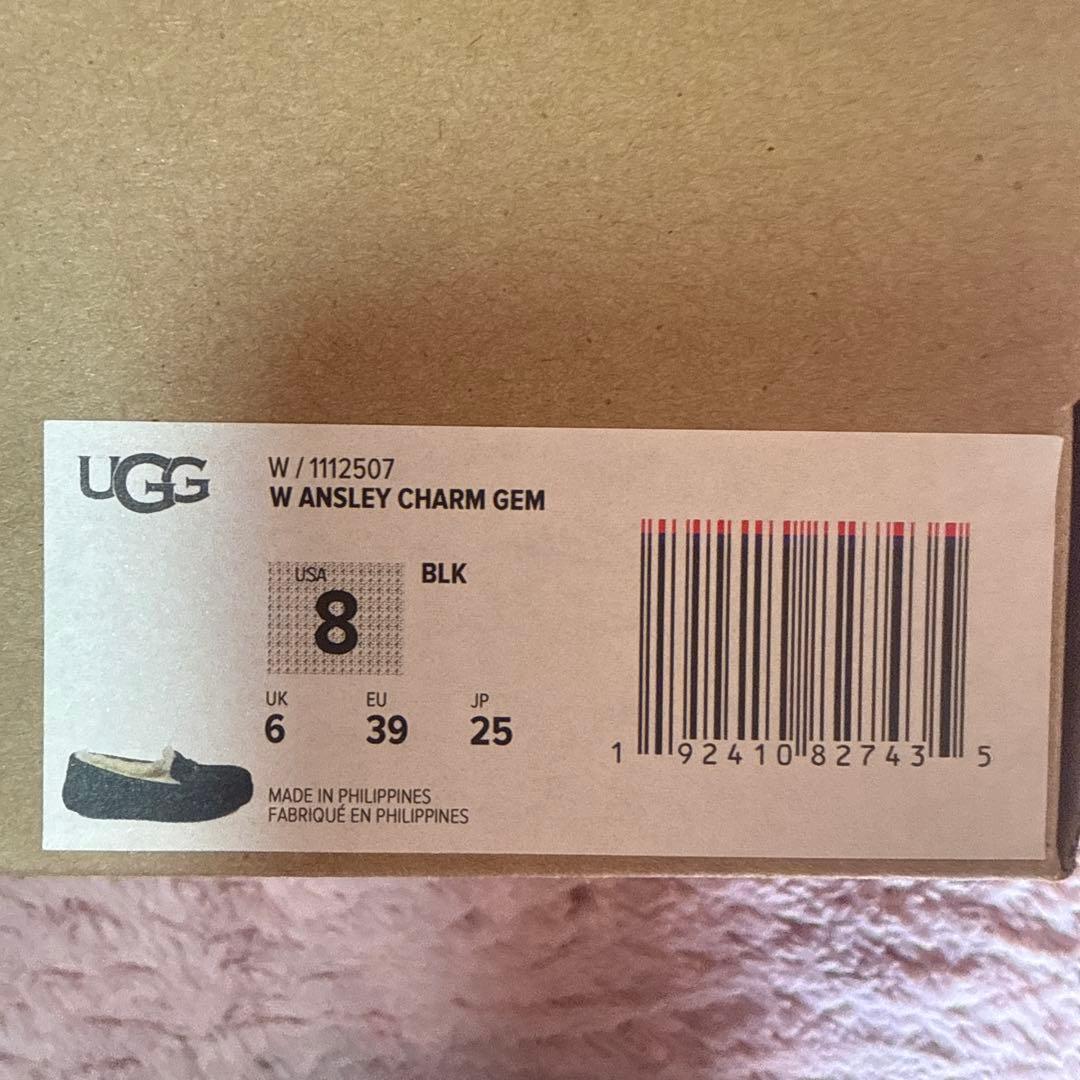 新品未使用 UGG Ansleyアンスレー チャームジェム サイズ8 ブラック