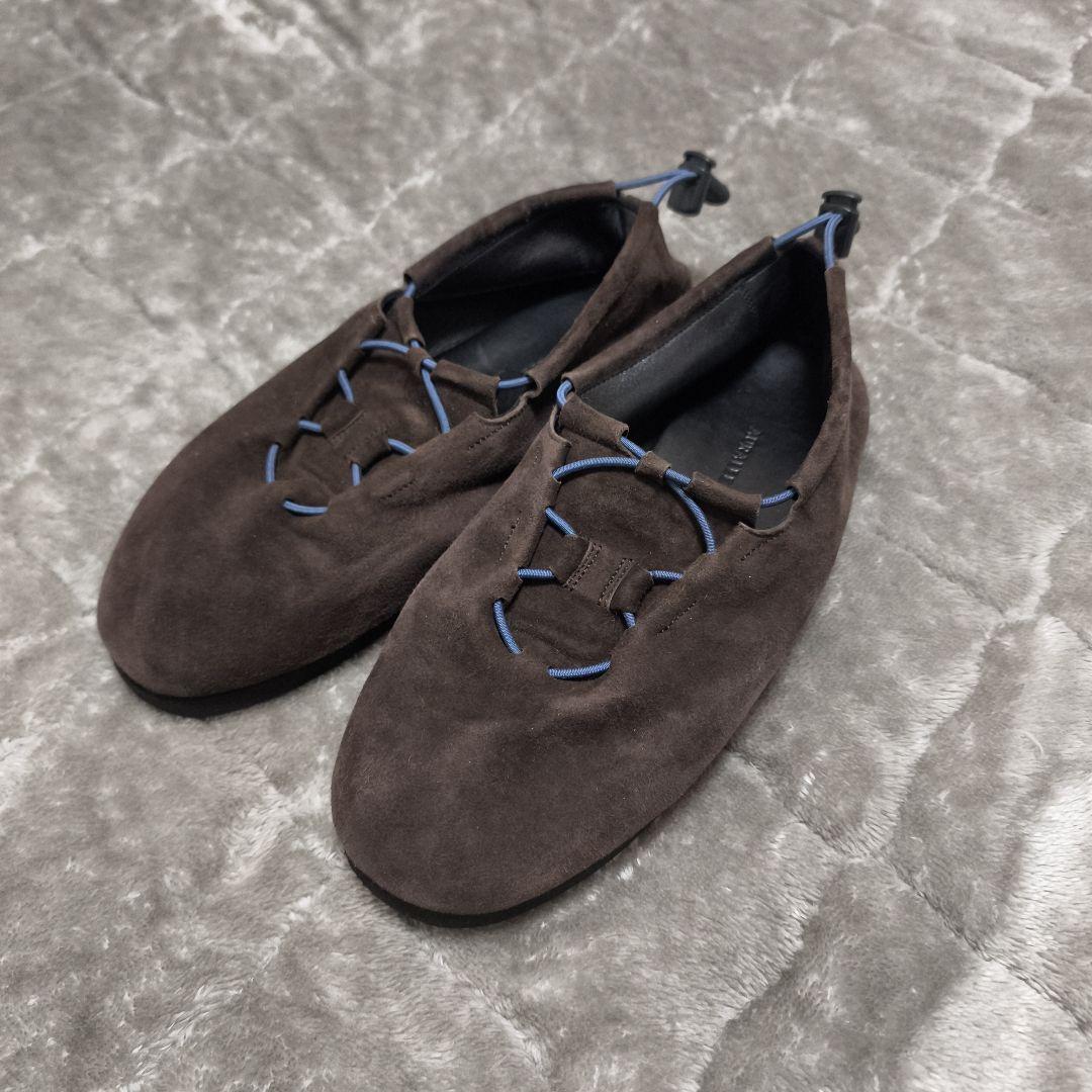 AURALEE スウェード コード モックシューズ オーラリー - メルカリ