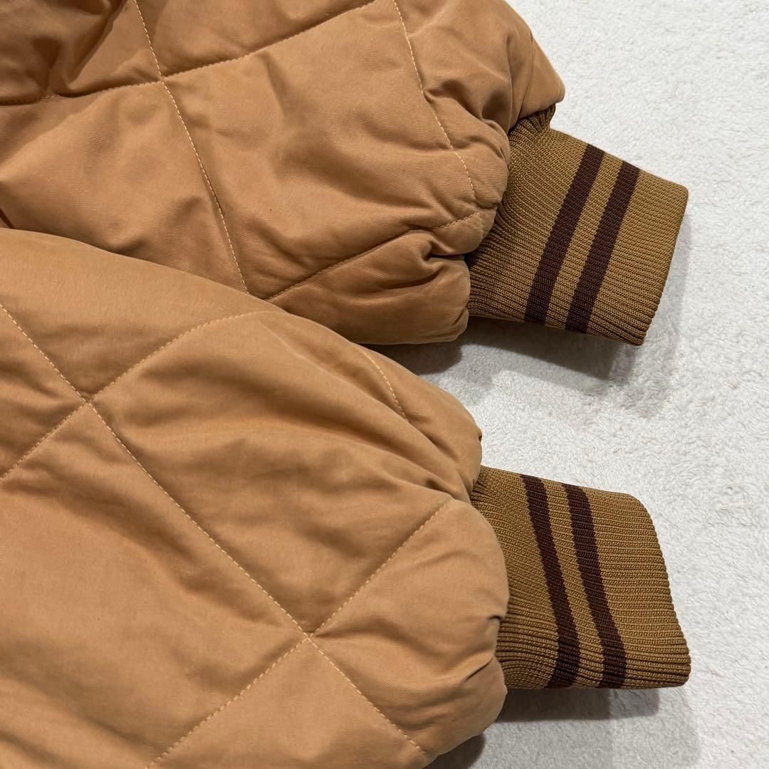 ショーンジョン キルティングスタジャン ワッペン キャメル キング