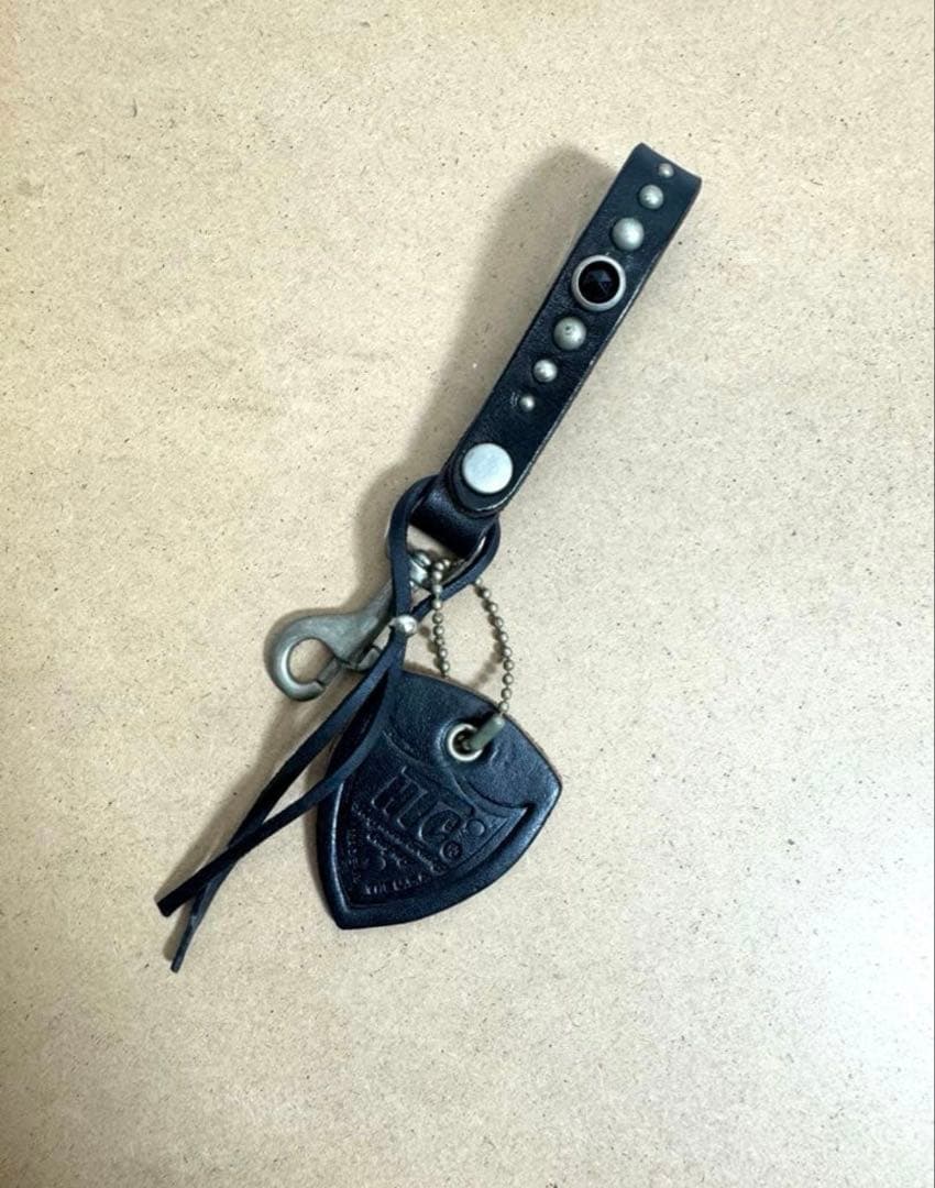 HTC Snap Key Holder red stone 黒レザー 23ss-htc-dring-key-holder-sn32