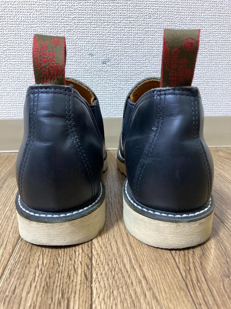 REDWINGレッドウイング 8142ロメオ サイドゴアブーツ 7.5Eブラック