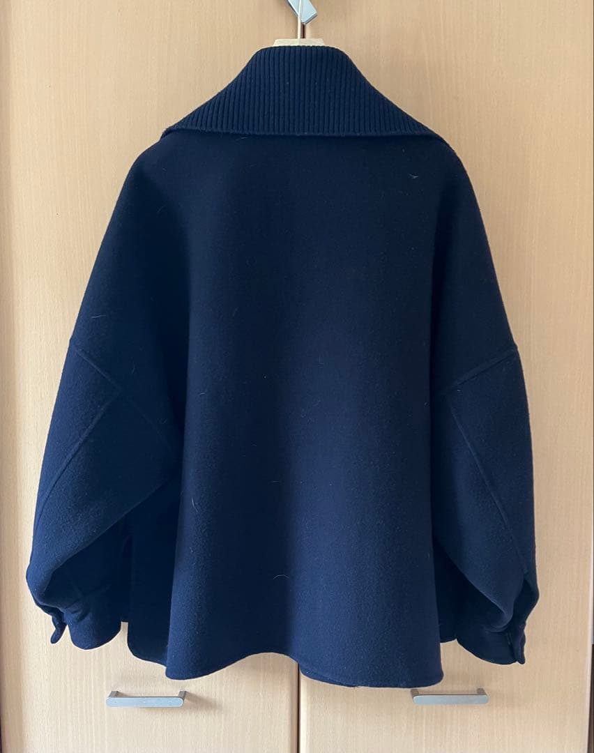 ebureエブール リバーウール リブニットカラー コート 36 - メルカリ