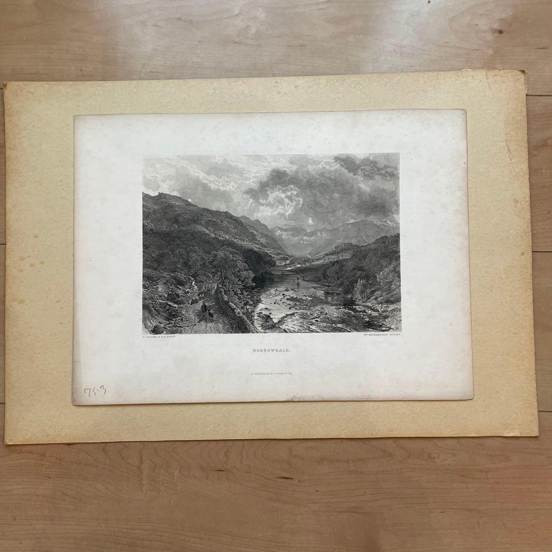 Samuel Bough RSA Borrodale エッチング　版画 Samuel Bough RSA Borrodale エッチング 版画 Samuel Bough RSA