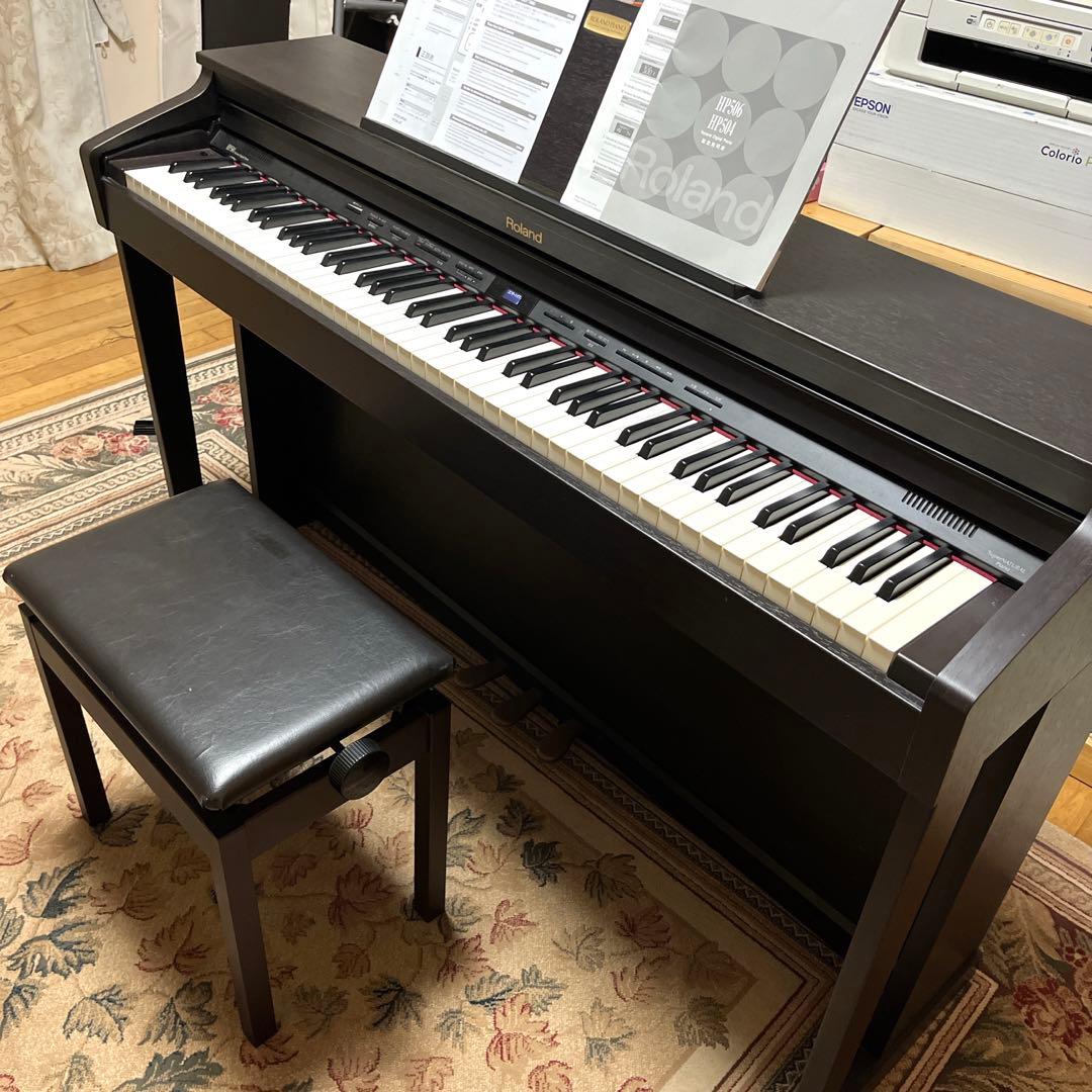 美品　Roland HP504 高級　電子ピアノ　デジタル　ローランド　黒　鍵盤 Roland - HP504 | Roland Piano Digital