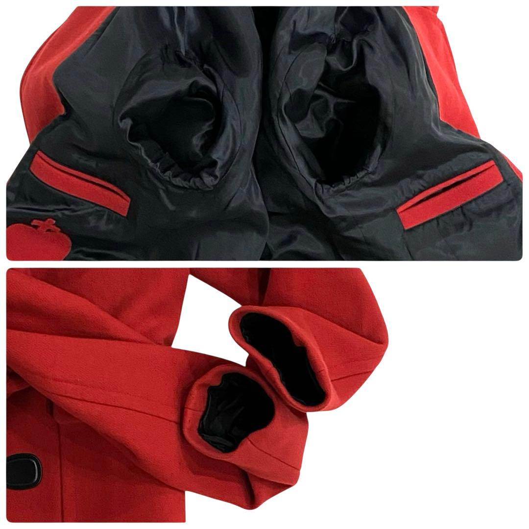 15-16AW☆ミケーレ期☆グッチ ダッフルコート 赤 メンズ 48 イタリア製