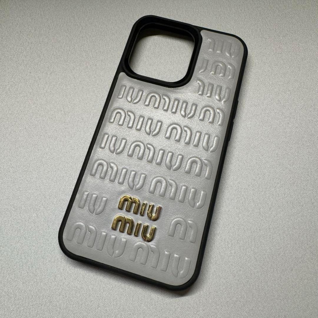 miumiu iPhoneケース　iPhone13 Miu Miu iPhone Cover for 13 14 1 5 16 17 Pro Max Series