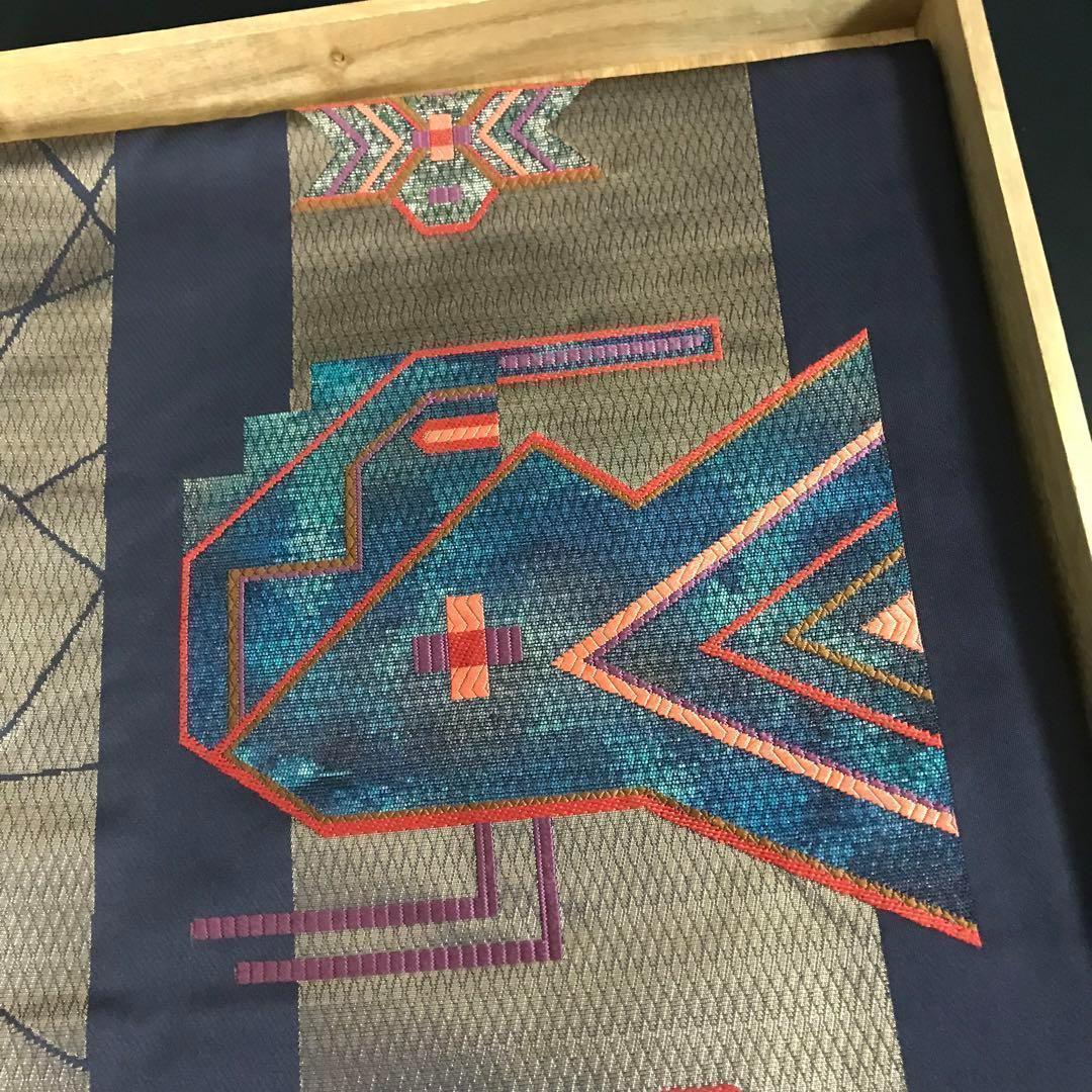 ZF-1069 袋帯 正絹 六通 ハイセンス 美品 抽象柄 お洒落 - メルカリ