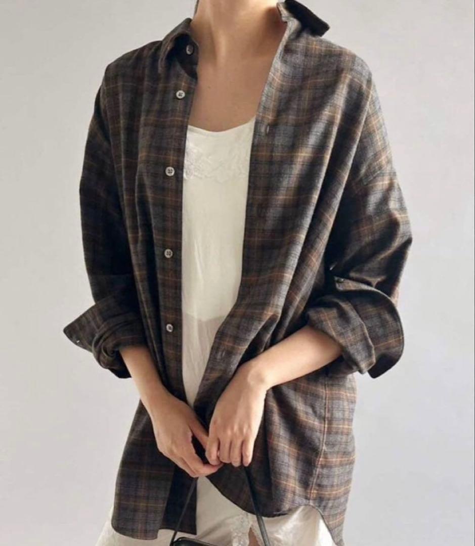 EDIT.FOR LULU コットン ネルチェックシャツ - メルカリ