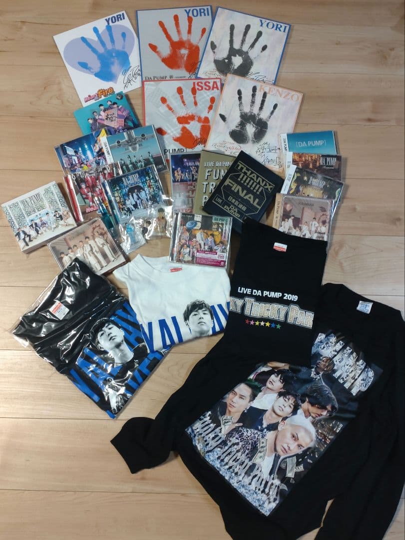 DA PUMP グッズセット 手形　CD　DVD ブルーレイ　ライブＴシャツ DA PUMP グッズセット 手形 CD DVD ブルーレイ ライブTシャツの通販