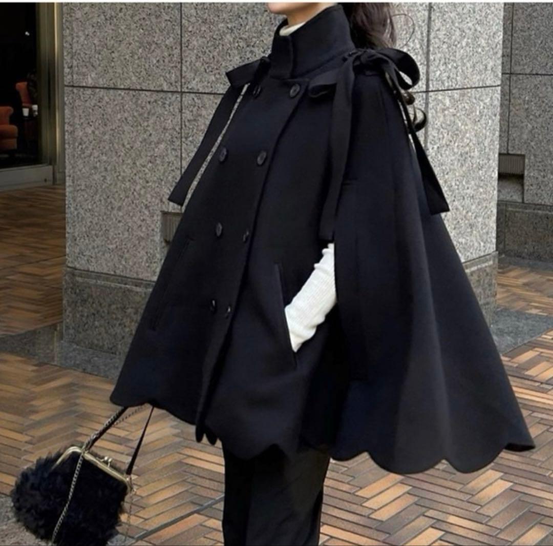 bibiy ポンチョコート ケープコート - メルカリ