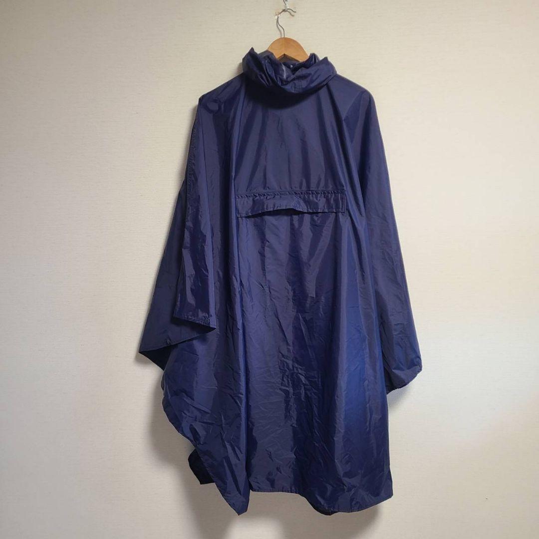 ポロ ラルフローレン レインコート ポンチョ ポケッタブル 紺 撥水