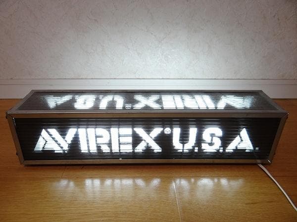 非売品 ビンテージ AVIREX USA アヴィレックス サイン 照明 ガレージ AVIREX（アヴィレックス） アヴィレックス【AVIREX】LIGHT SIGNATURE
