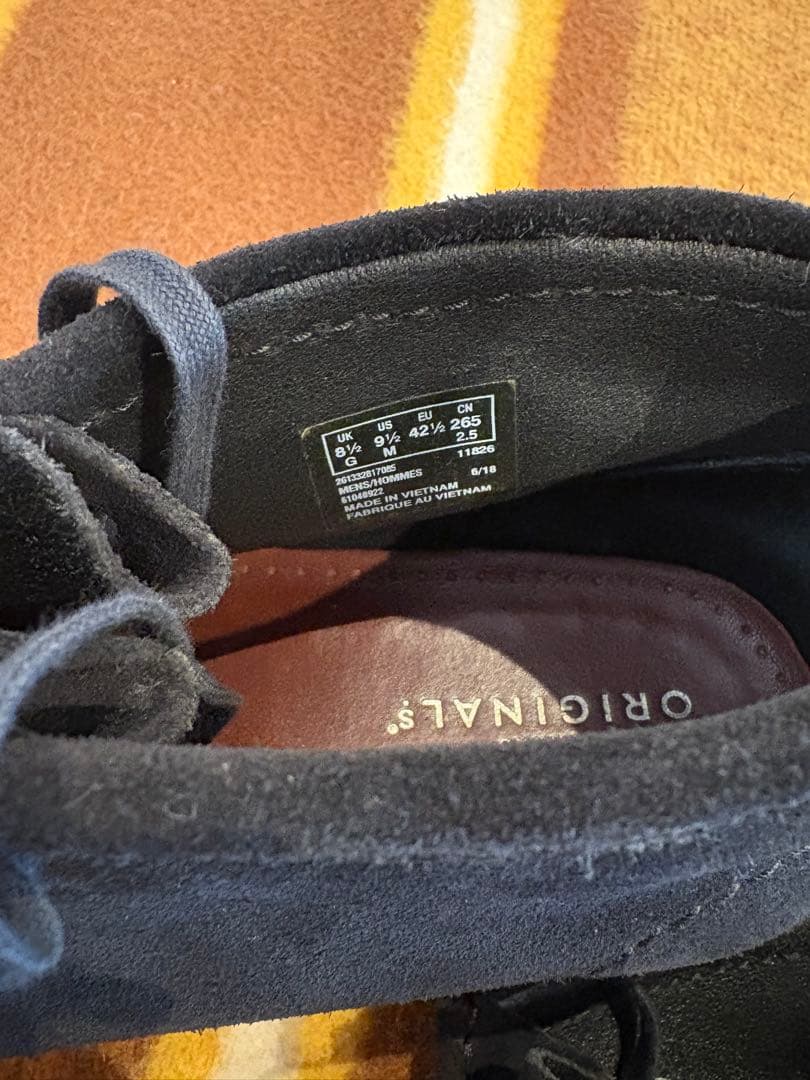 Clarks クラークス　ワラビー　26.5cm ブラック