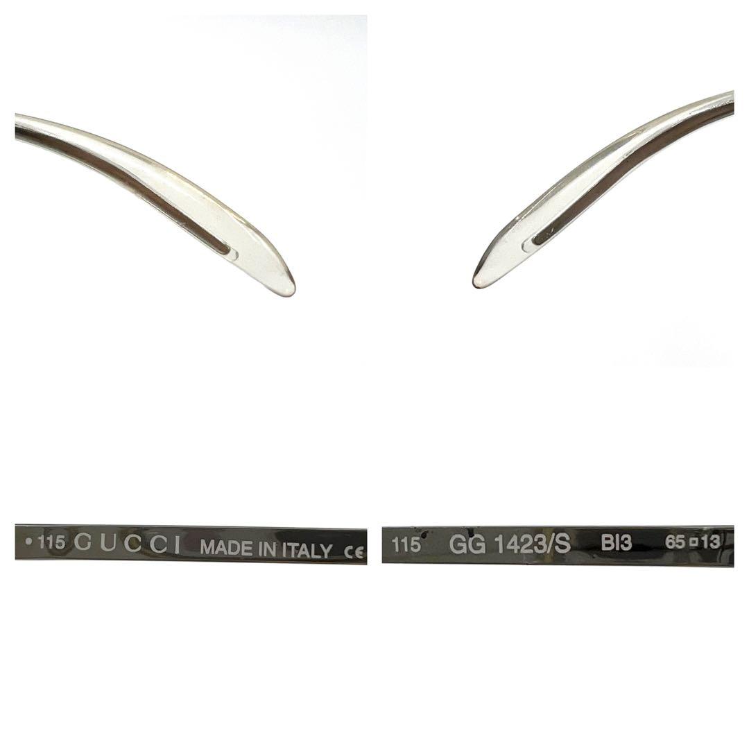 GUCCI グッチ サングラス メガネ GG1423/S サイドロゴ シルバー - メルカリ