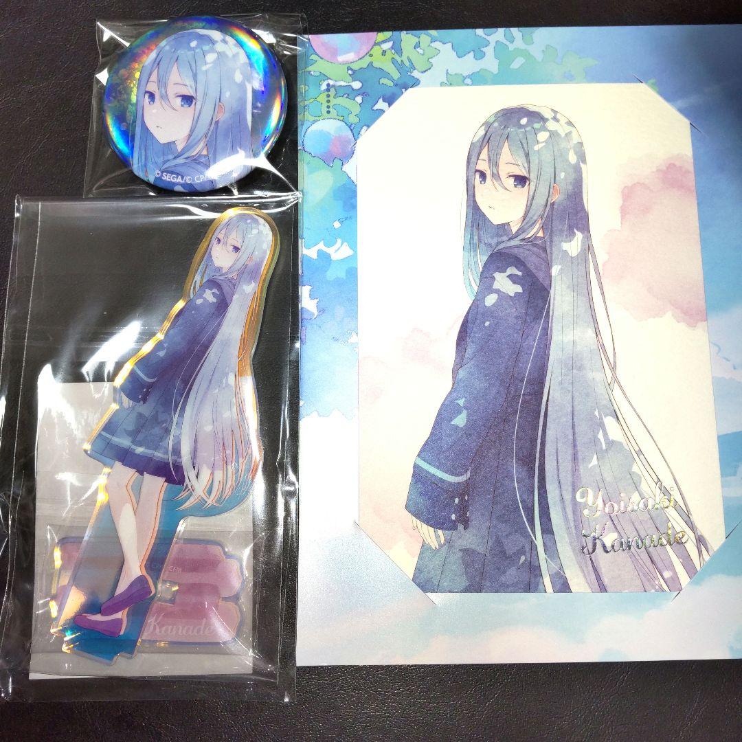 プロセカ 5周年 オーロラアクリルスタンド 缶バッジ ポストカード 宵崎