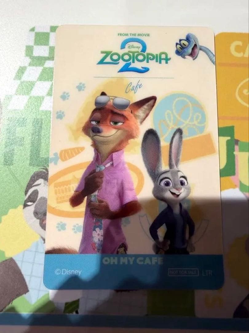 ズートピア2 ズートピアカフェ 予約特典 カード タキシード ニック