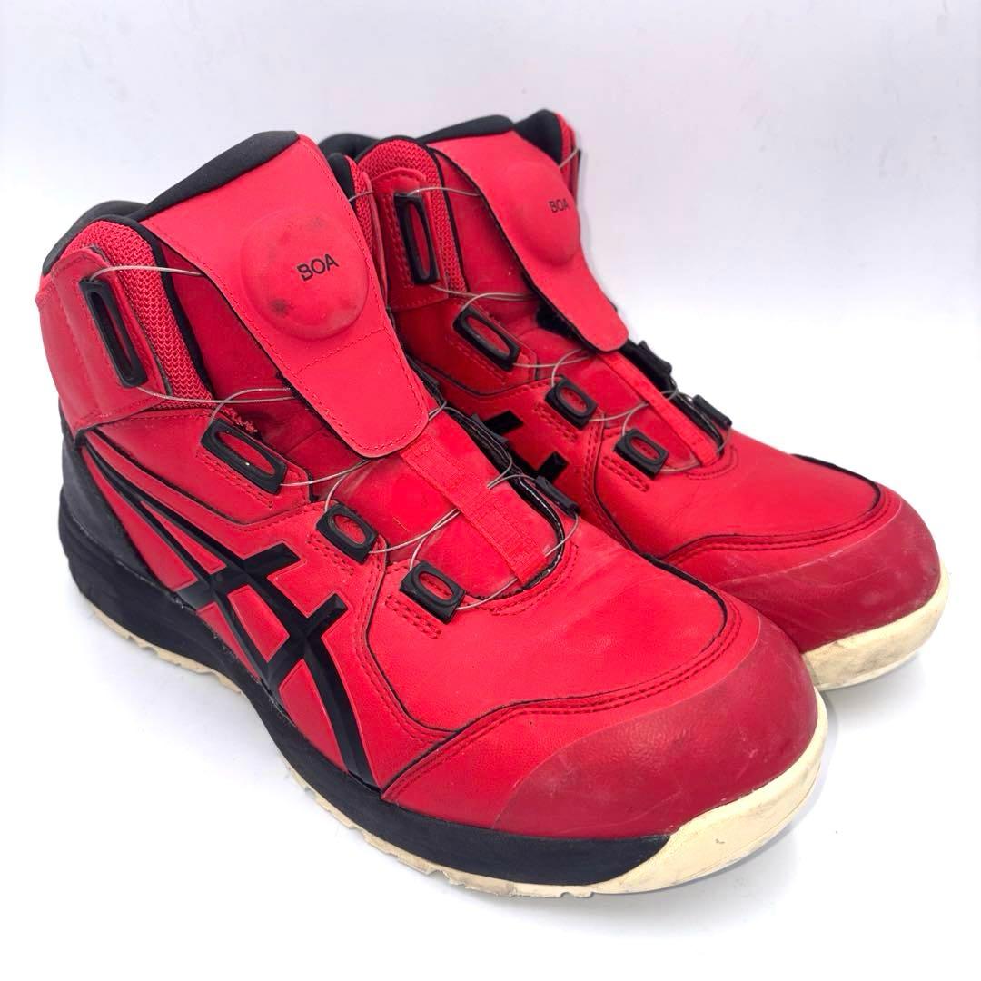 ASICS アシックス ウィンジョブ CP304 安全靴【27cm】レッド ボア ウィンジョブ® CP304 BOA® 3E相当 | クラシックレッド×ブラック